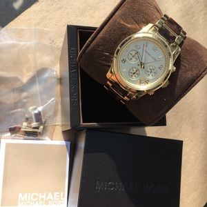 Michael Kors Tortoise Watch 